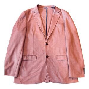 Ben Sherman Men's Light Red Blazer‎ Sport Coat 40 Regular Cotton Blend